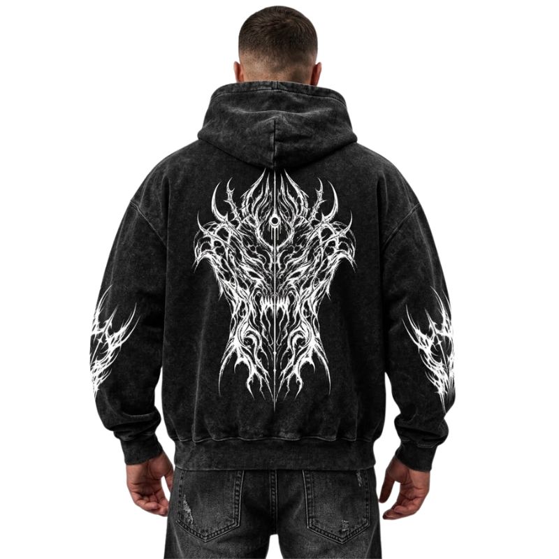 Cyber Demon Fission Washed Hoodie