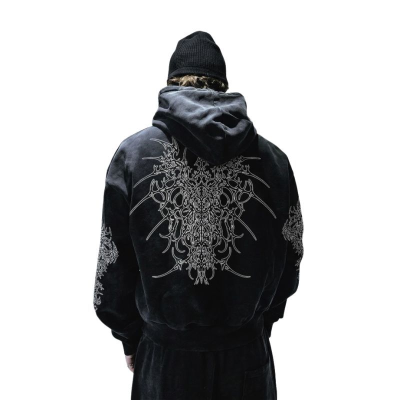 Cyber Sigil Spine Hoodie