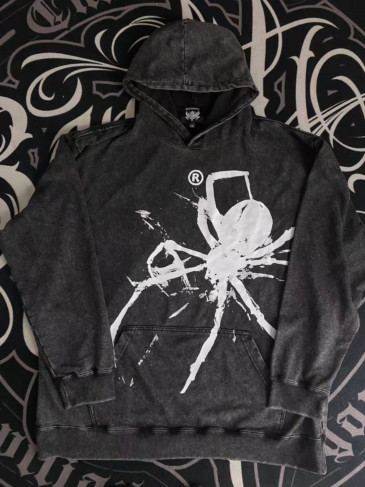 Giant Grunge Spider Hoodie