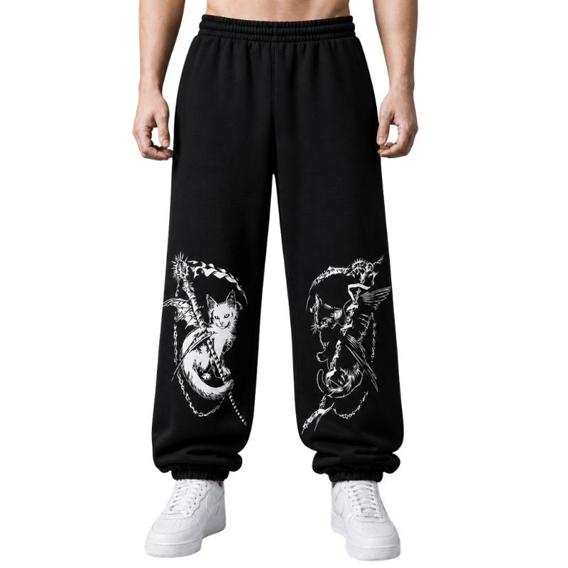 Twin Grim Feline Baggy Sweatpants