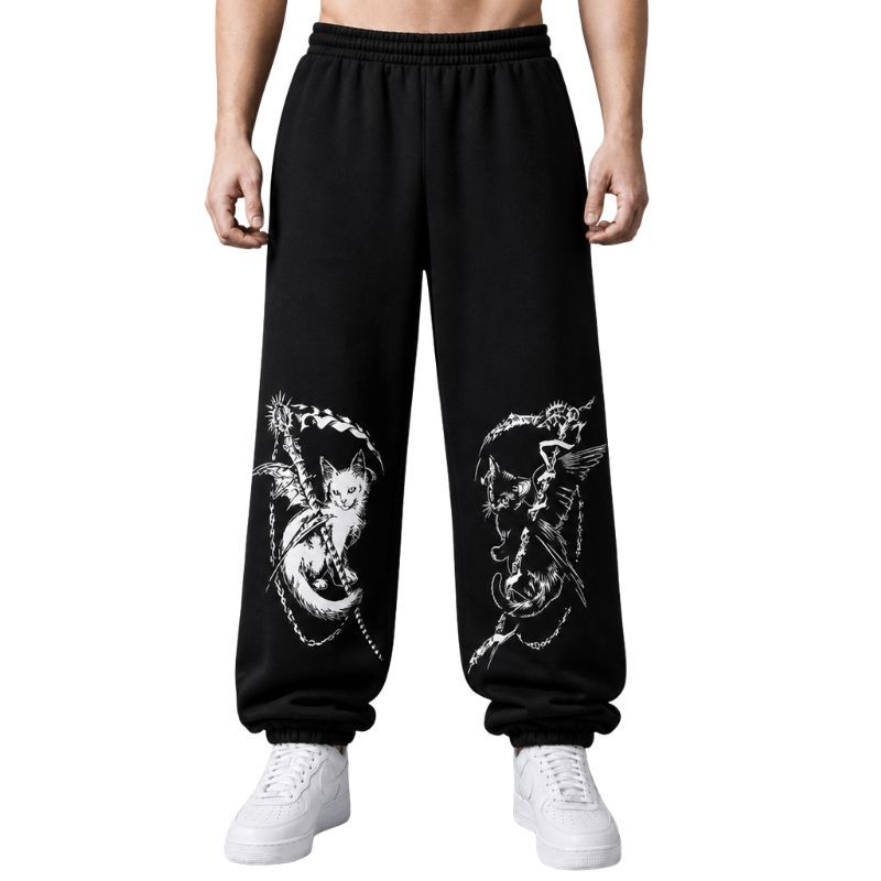 Twin Grim Feline Baggy Sweatpants