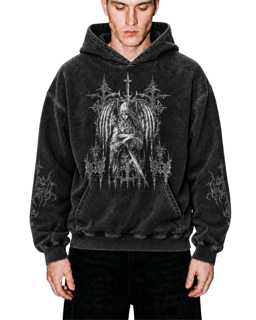 Gothic Warrior Angel Hoodie
