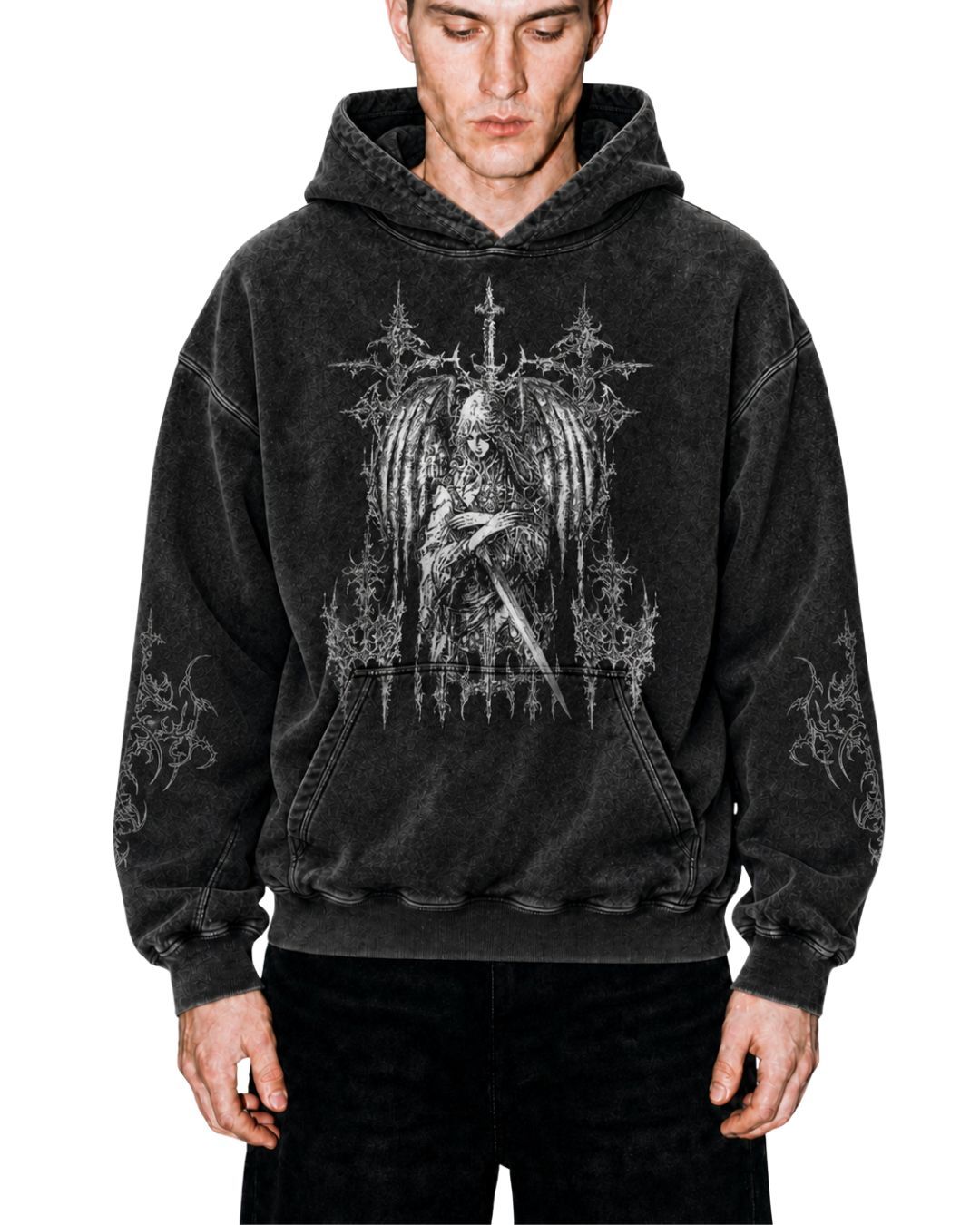 Gothic Warrior Angel Hoodie
