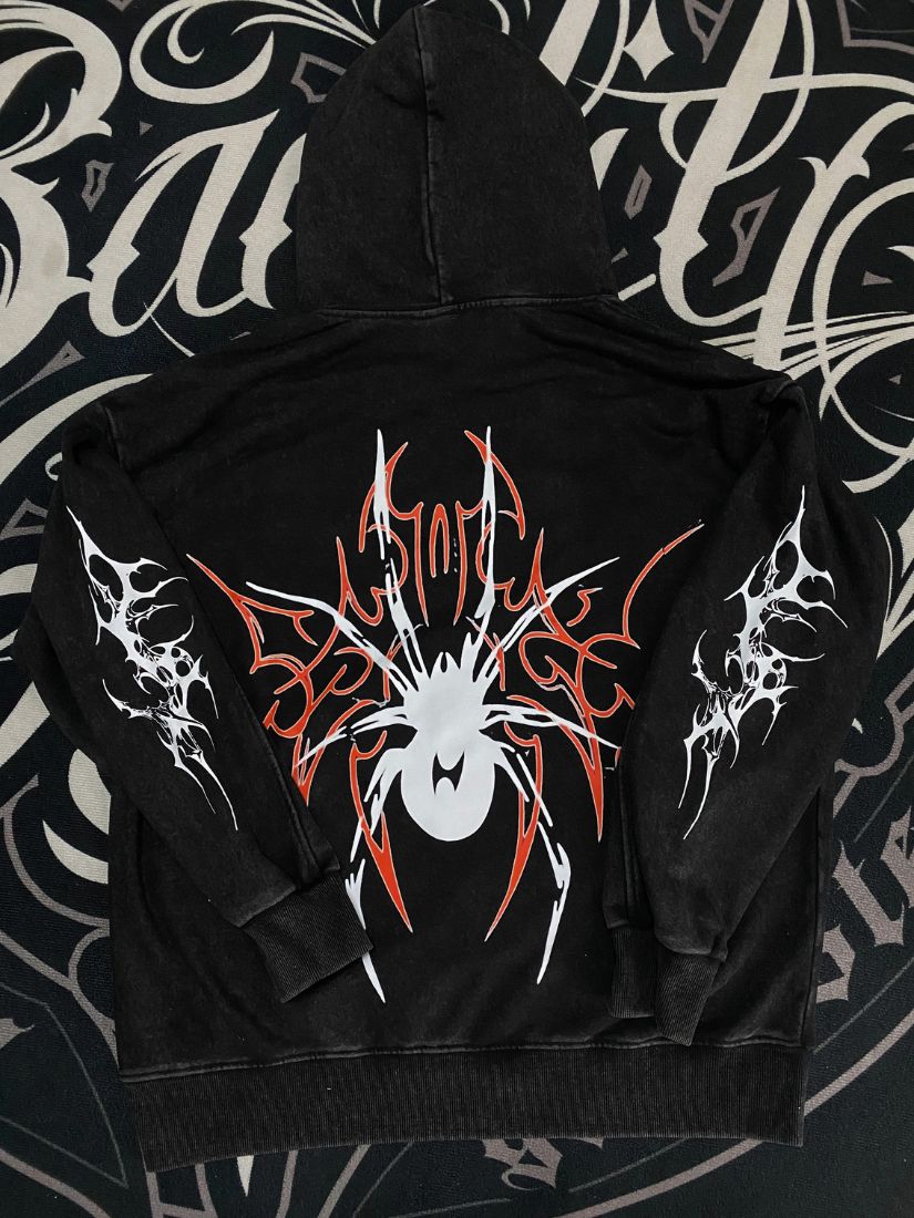 Arachnid Sigil Washed Hoodie