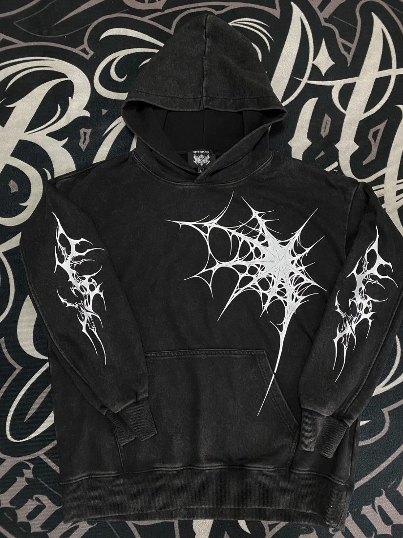 Arachnid Sigil Washed Hoodie