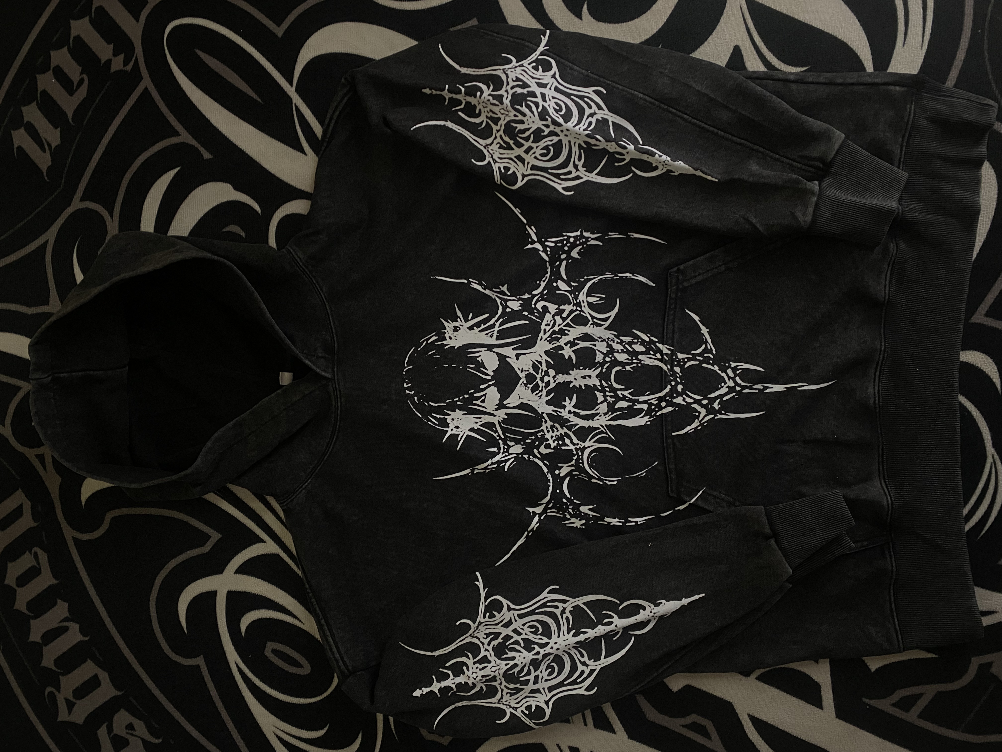Dark Anime Angel Cyber Hoodie