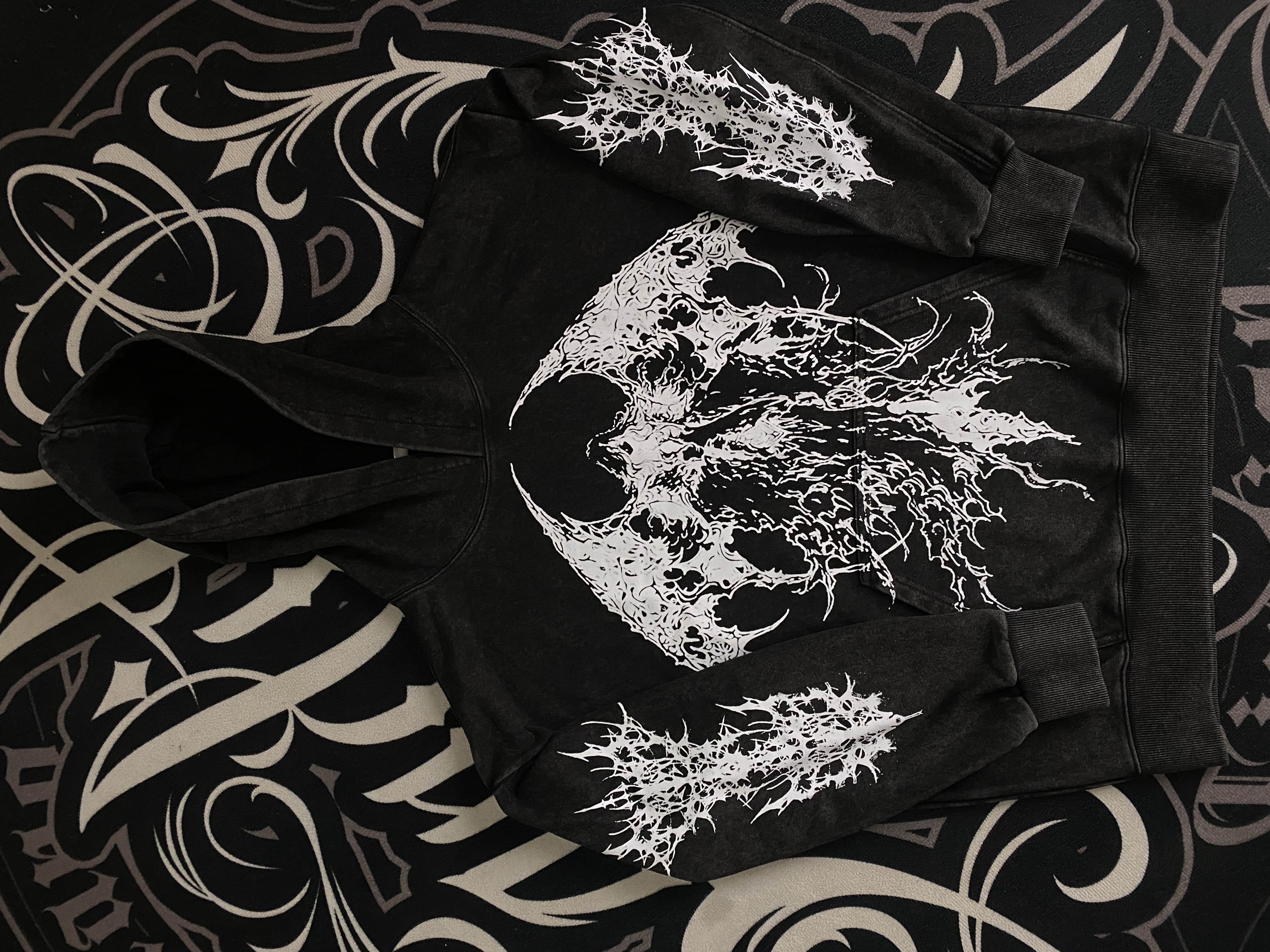Fractal Decay Angel Hoodie
