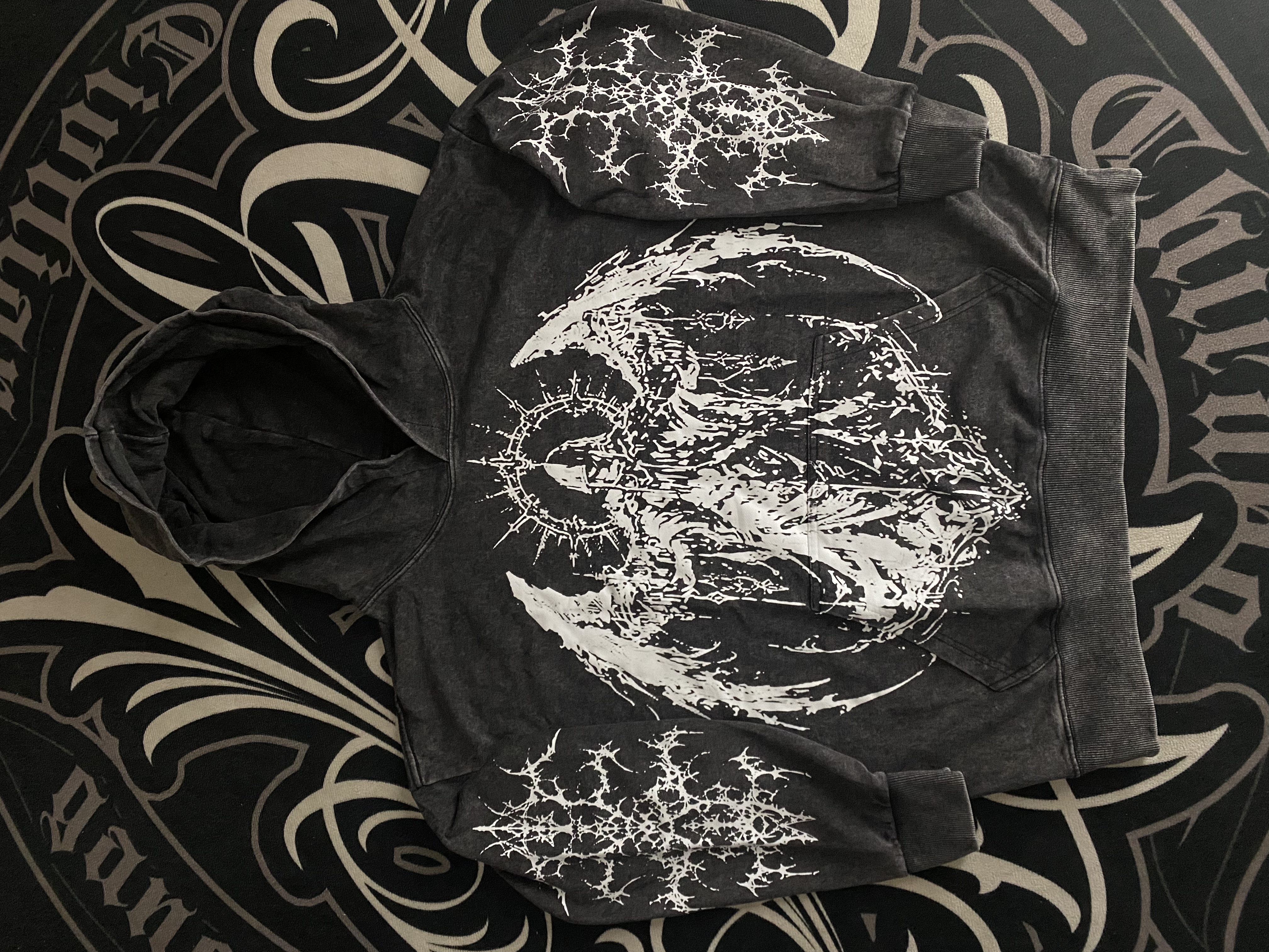 Fractal Winged Sentinel Hoodie