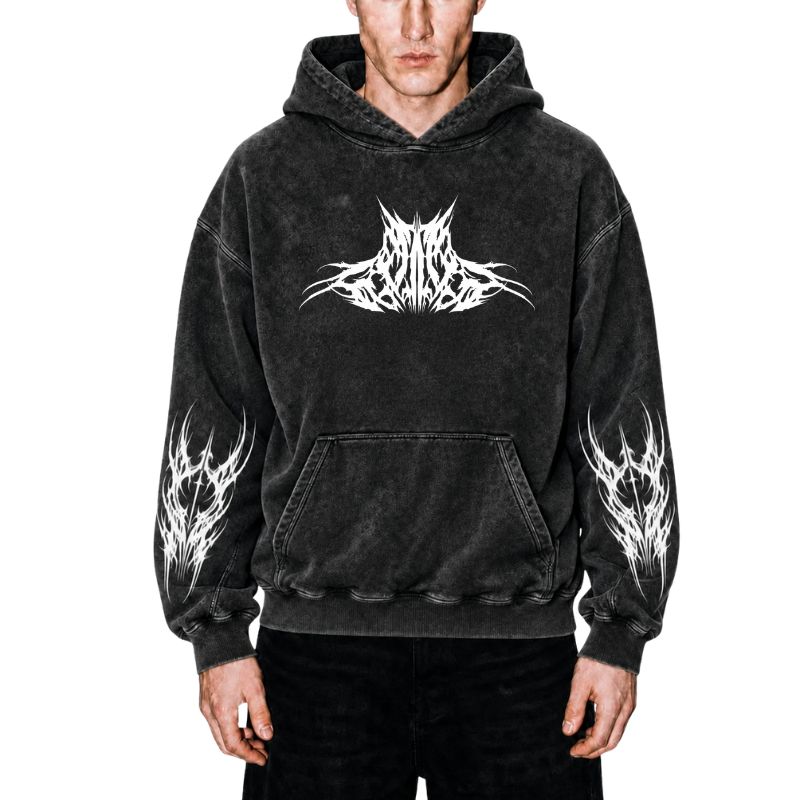 Cyber Demon Fission Washed Hoodie