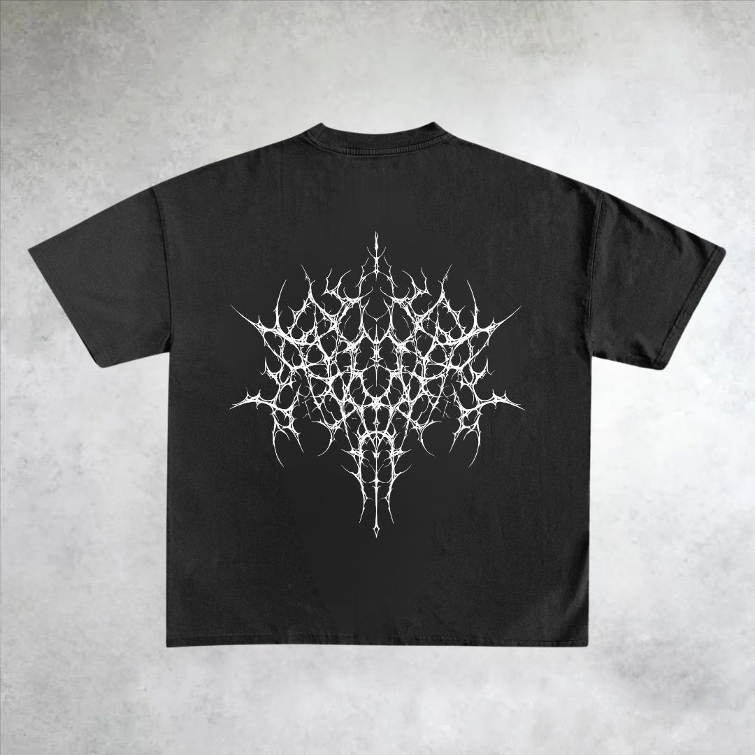 Gothic Oversized Graphic Cotton T-Shirt