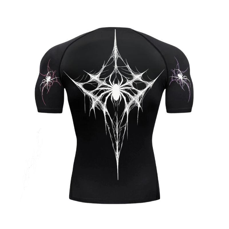 Arachnid Web Sigil Compression T-Shirt