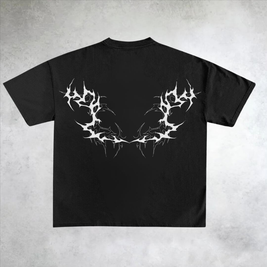 nitechapel-chrome-tribal-arch-t-shirt-black-back
