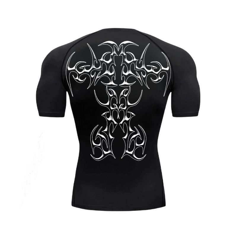 Cyber Exoskeleton Sigil Compression T-Shirt