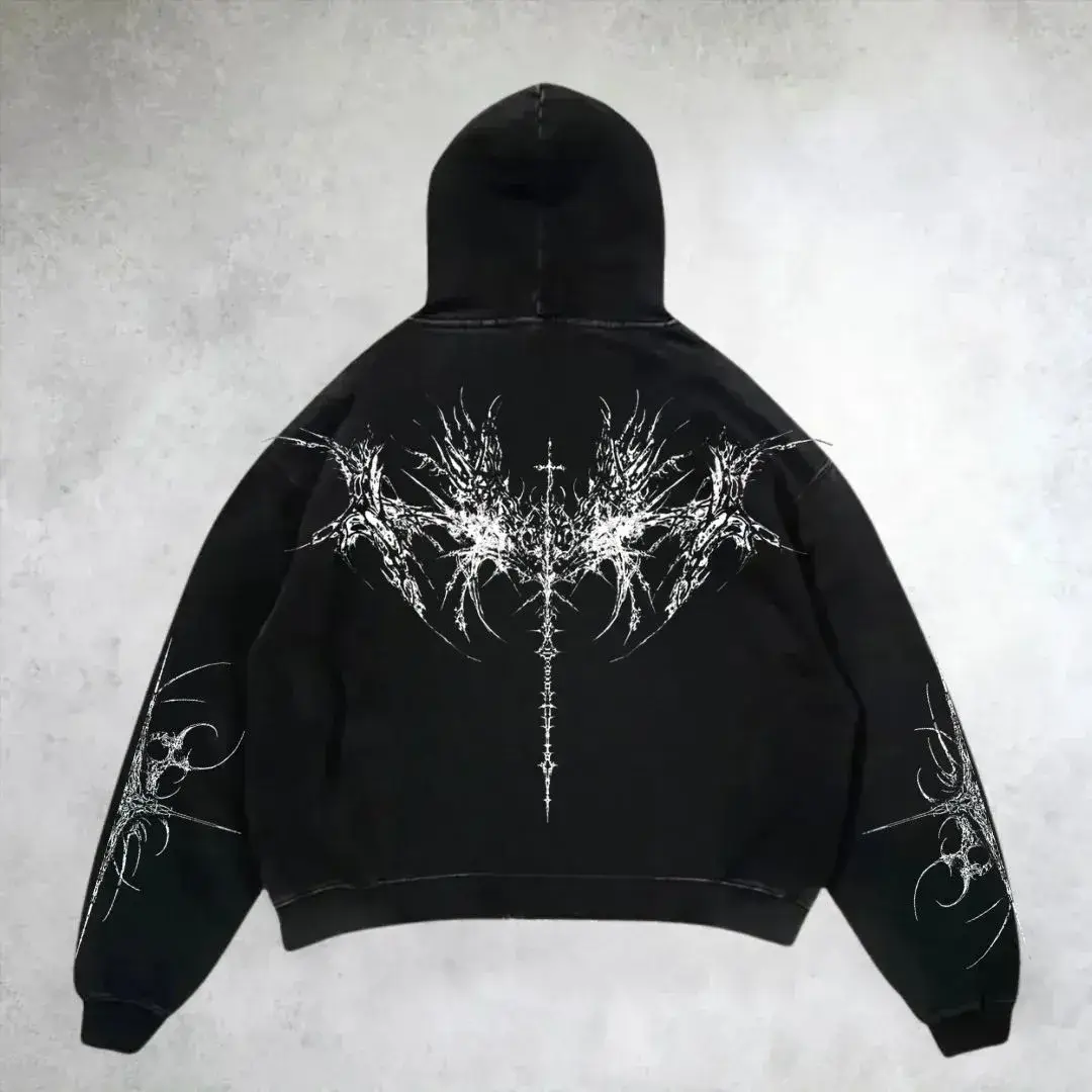 nitechapel-tribal-spine-hoodie-washed-black-back