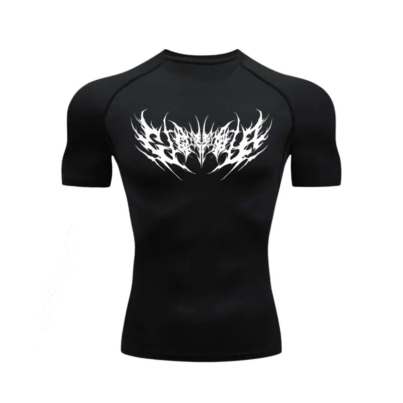 Cyber Wing Sigil Compression T-Shirt