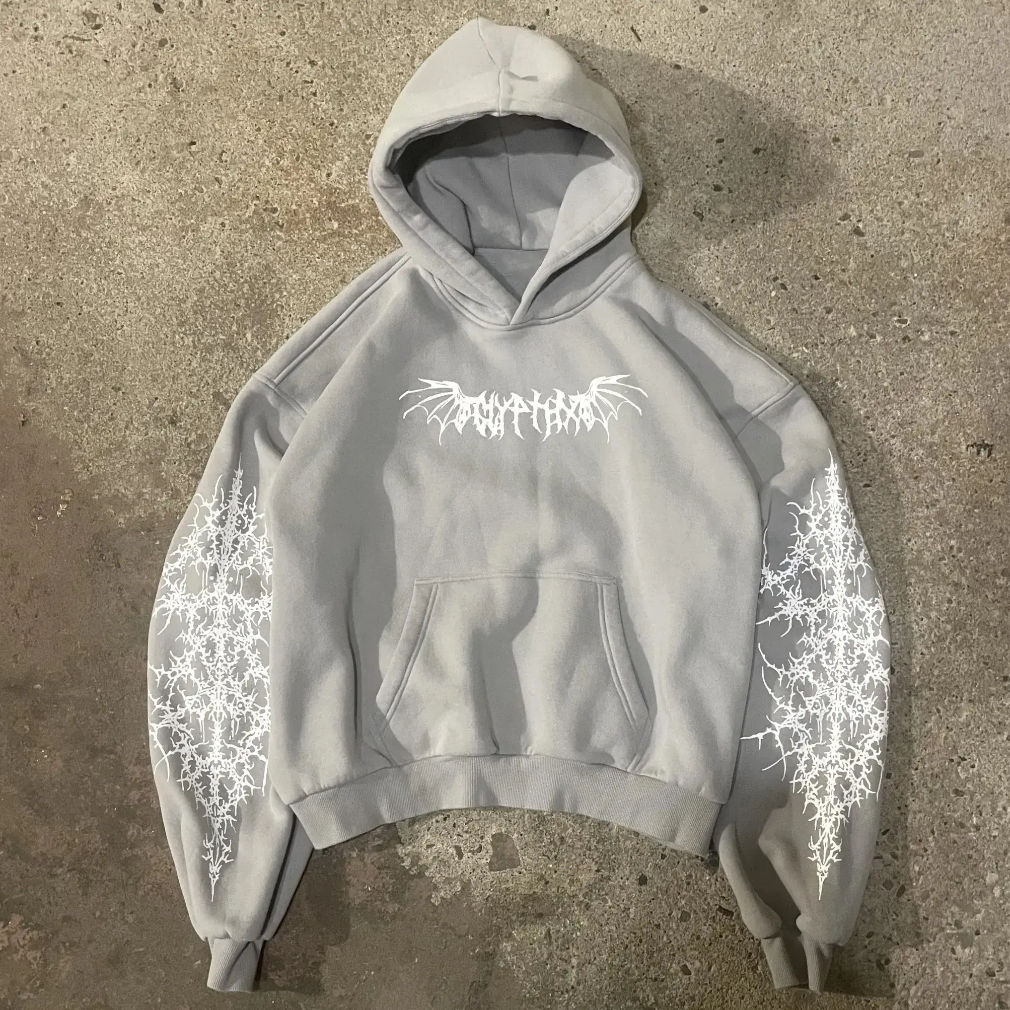 nitechapel-fractal-seraph-decay-hoodie-gray-front