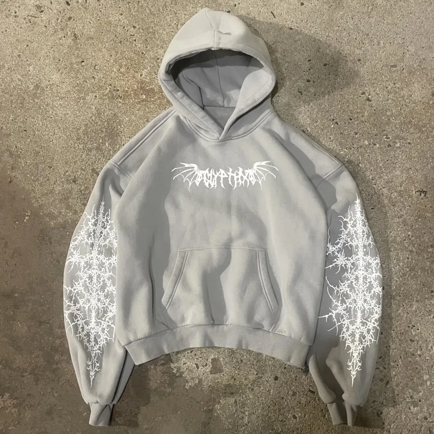 nitechapel-fractal-seraph-decay-hoodie-gray-front