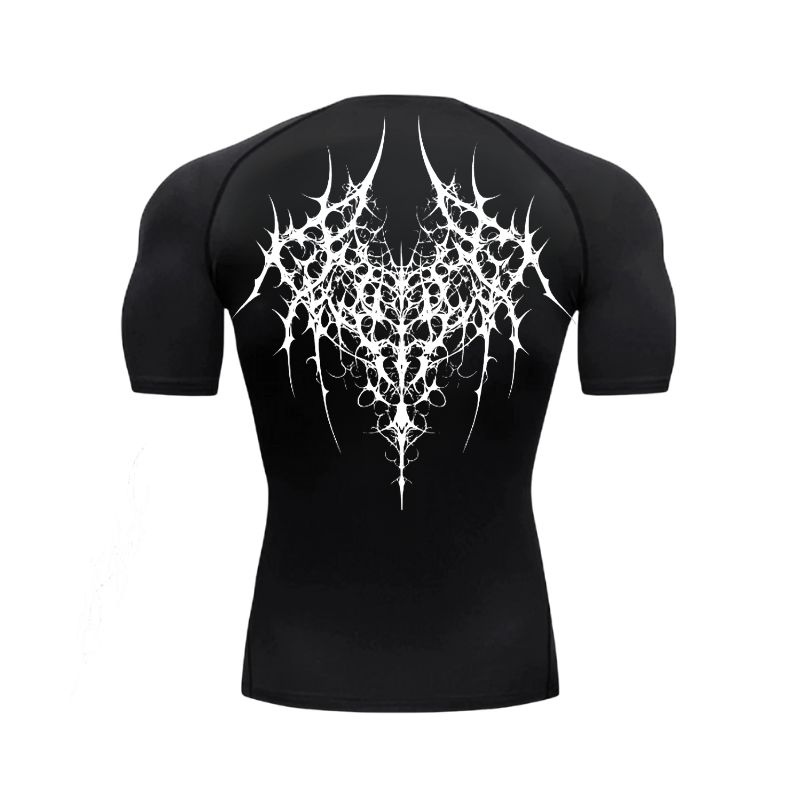 Fractal Thorns Matrix Compression T-Shirt