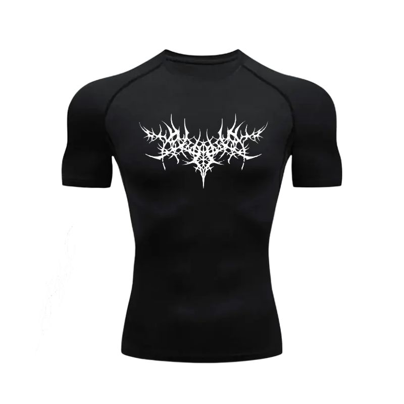 Fractal Thorns Matrix Compression T-Shirt
