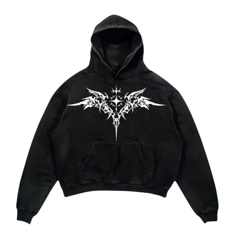 nitechapel-gothic-goddess-hoodie-washed-black-front