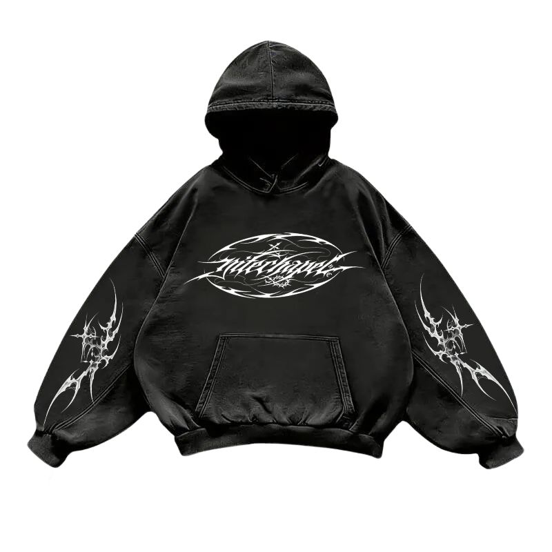 nitechapel-gothic-starburst-cross-washed-hoodie-vintage-black-front