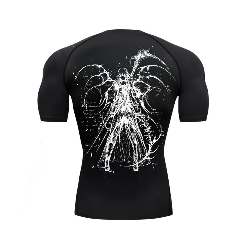 Manga Reaper Angel Compression T-Shirt