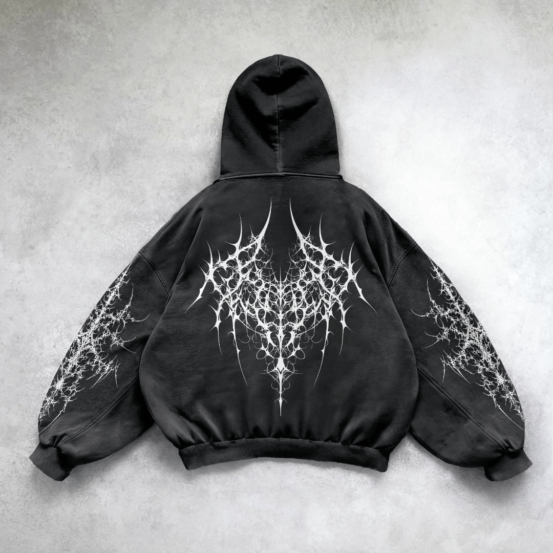 nitechapel-spiked-cyber-sigilism-hoodie-washed-black-back