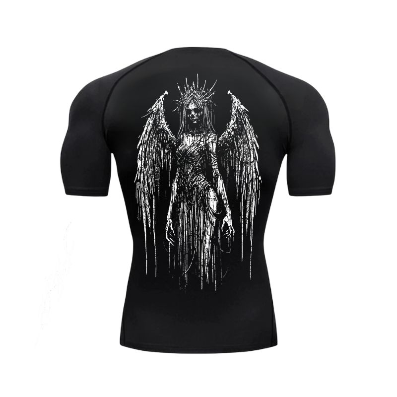 Thorned Valkyrie Skeleton Compression T-Shirt