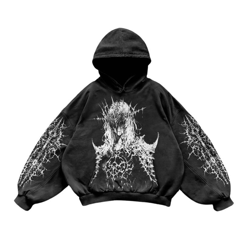 nitechapel-thorned-visage-portrait-hoodie-washed-black-front