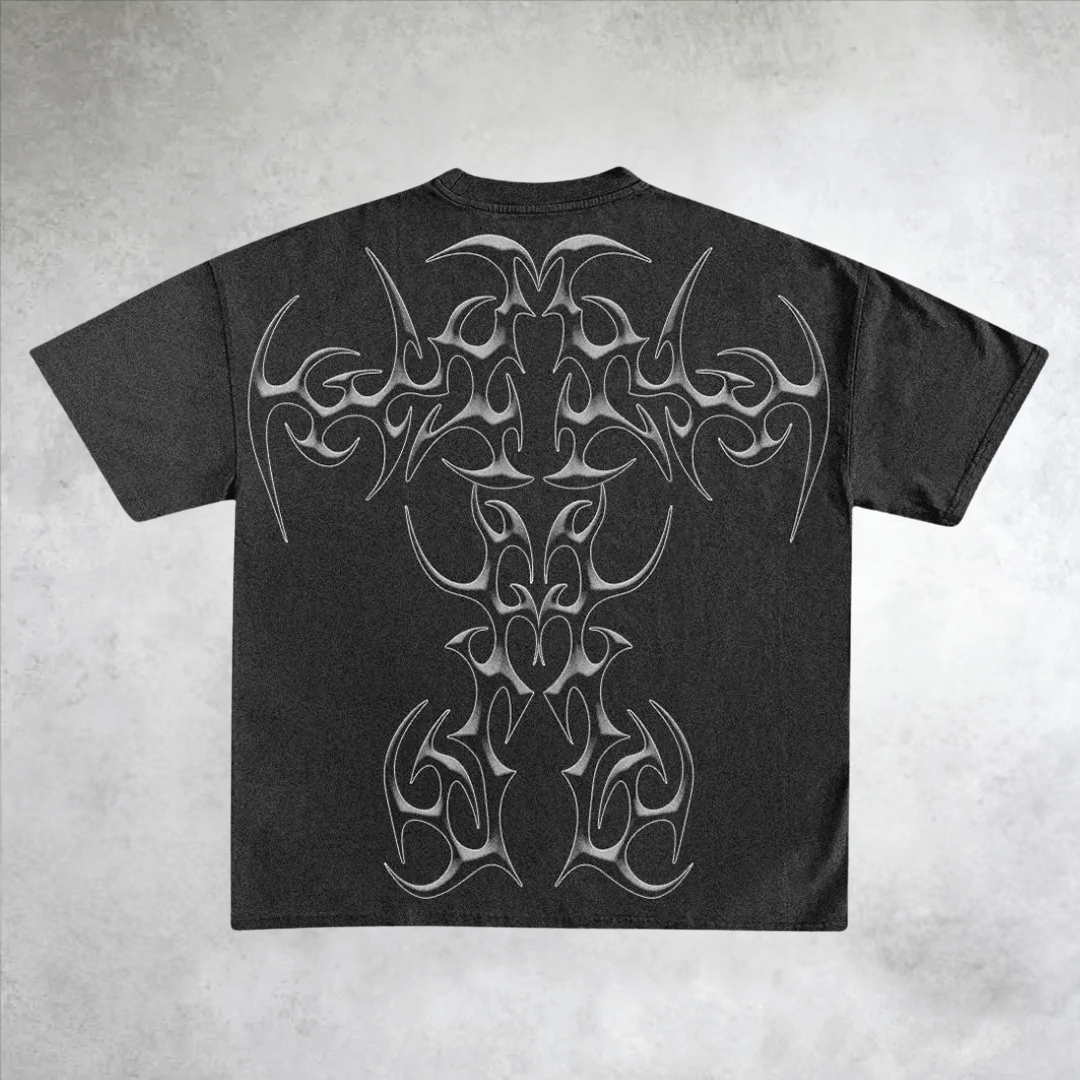 nitechapel-two-headed-cat-tribal-t-shirt-black-back
