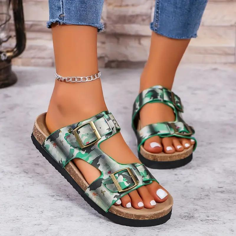 Slides, Slip On, Buckle Straps, Orthopedic Sandals, Women's Shoes-Fashion Nora