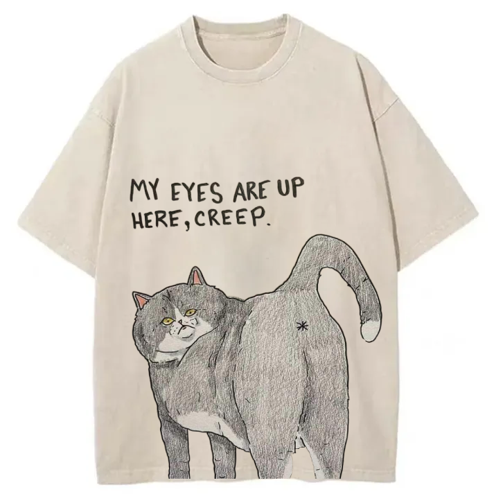 Chillteelab™ | Creep Cat Washed T-Shirt