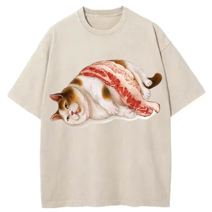 Chillteelab™ | Want To Eat Meat Washed T-Shirt