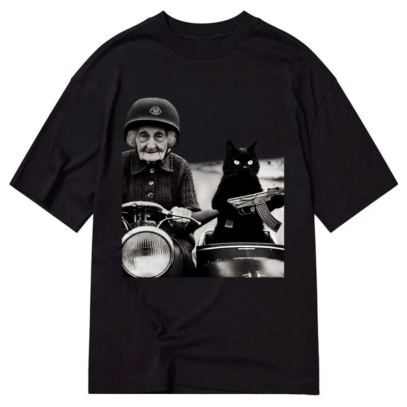 Cuddlefurry™ | Funny Cat Print Classic T-Shirt