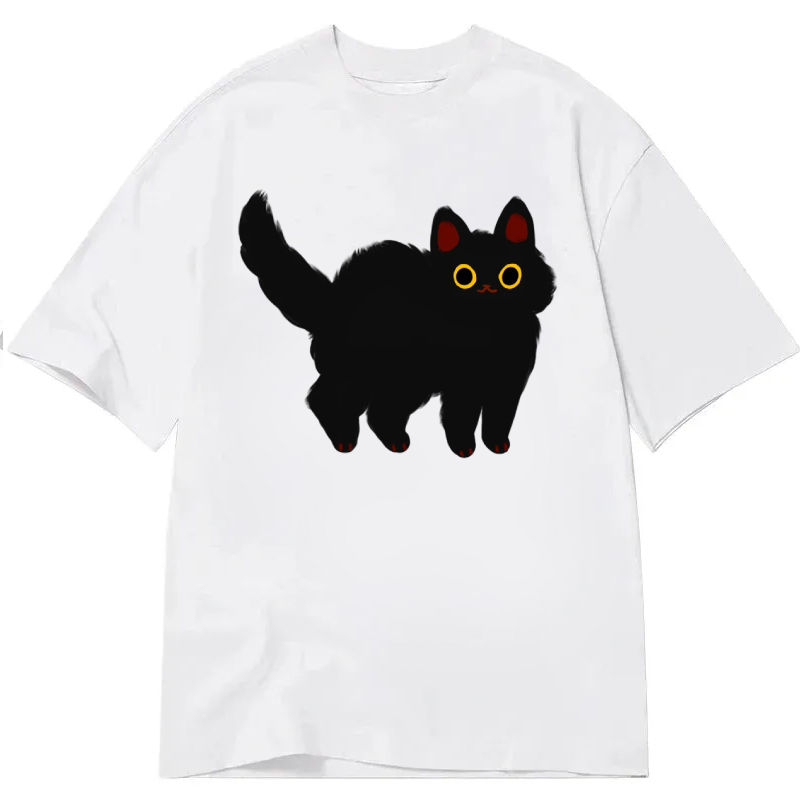 Cuddlefurry™ | Fluffy black cat Classic T-Shirt