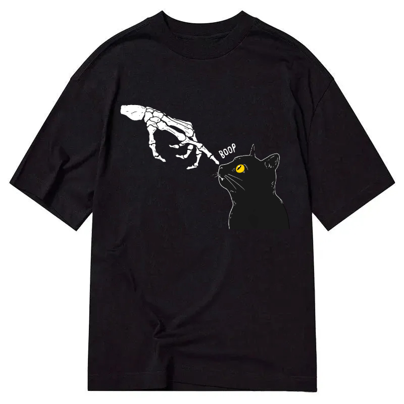Cuddlefurry™ | Spooky Boop Black Cat Classic T-Shirt