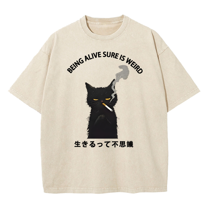 Cuddlefurry™ | BEING ALIVE SURE Washed T-Shirt