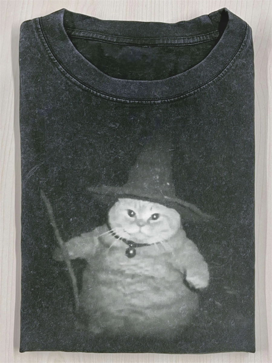 Magic Cat Brings Luck Art Print T-shirt