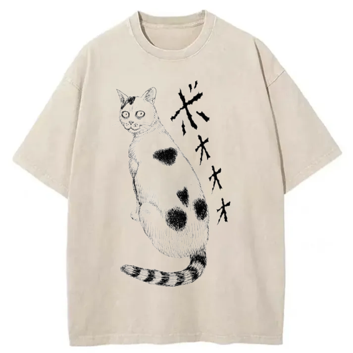 Chillteelab™ | Funny Cat Washed T-Shirt