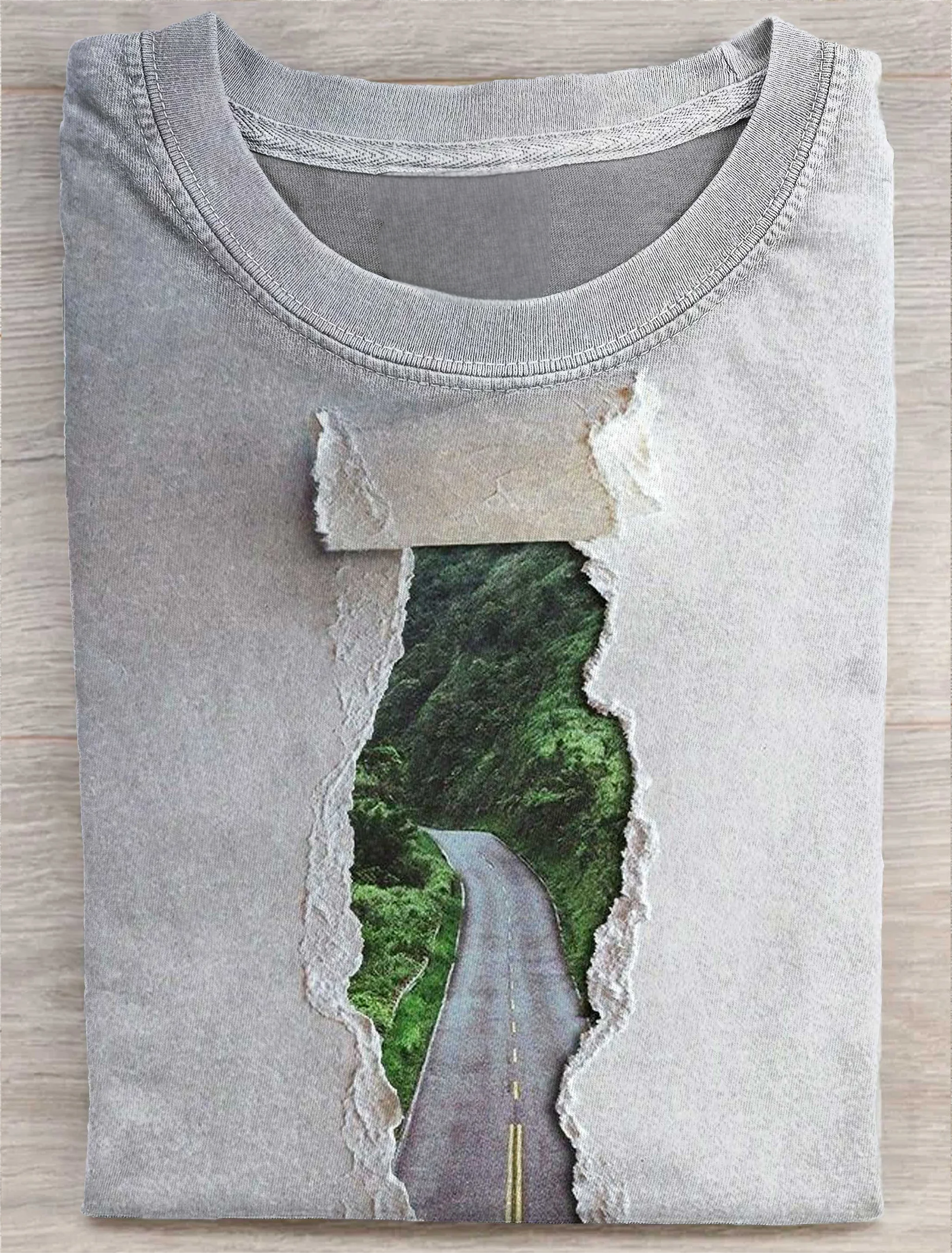 Discover the Path Art Print Casual Short Sleeve T-shirt