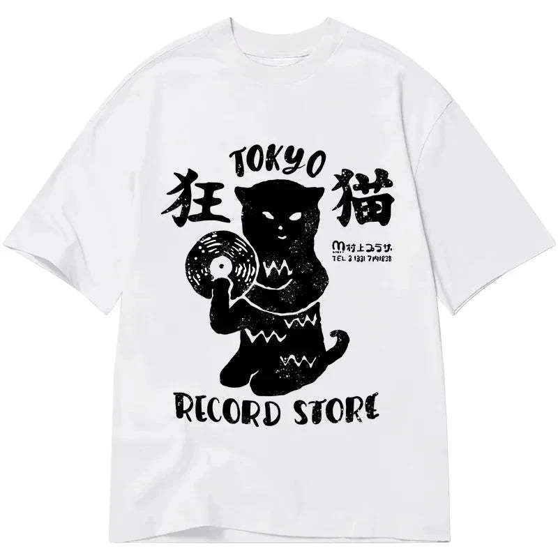 Cuddlefurry™ | Tokyo Record Store Cat CD Classic T-Shirt
