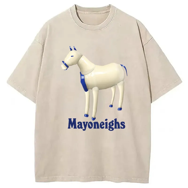 Chillteelab™ | Mayoneighs Horse Washed T-Shirt