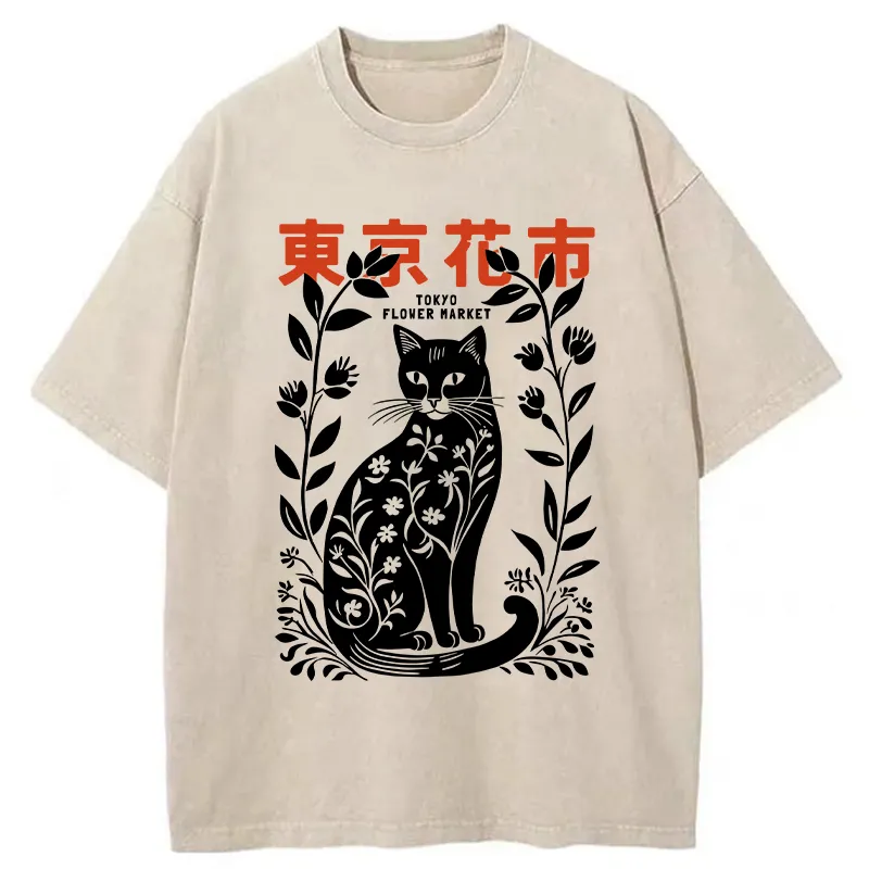 Cuddlefurry™ | Tokyo Flower Market Washed T-Shirt