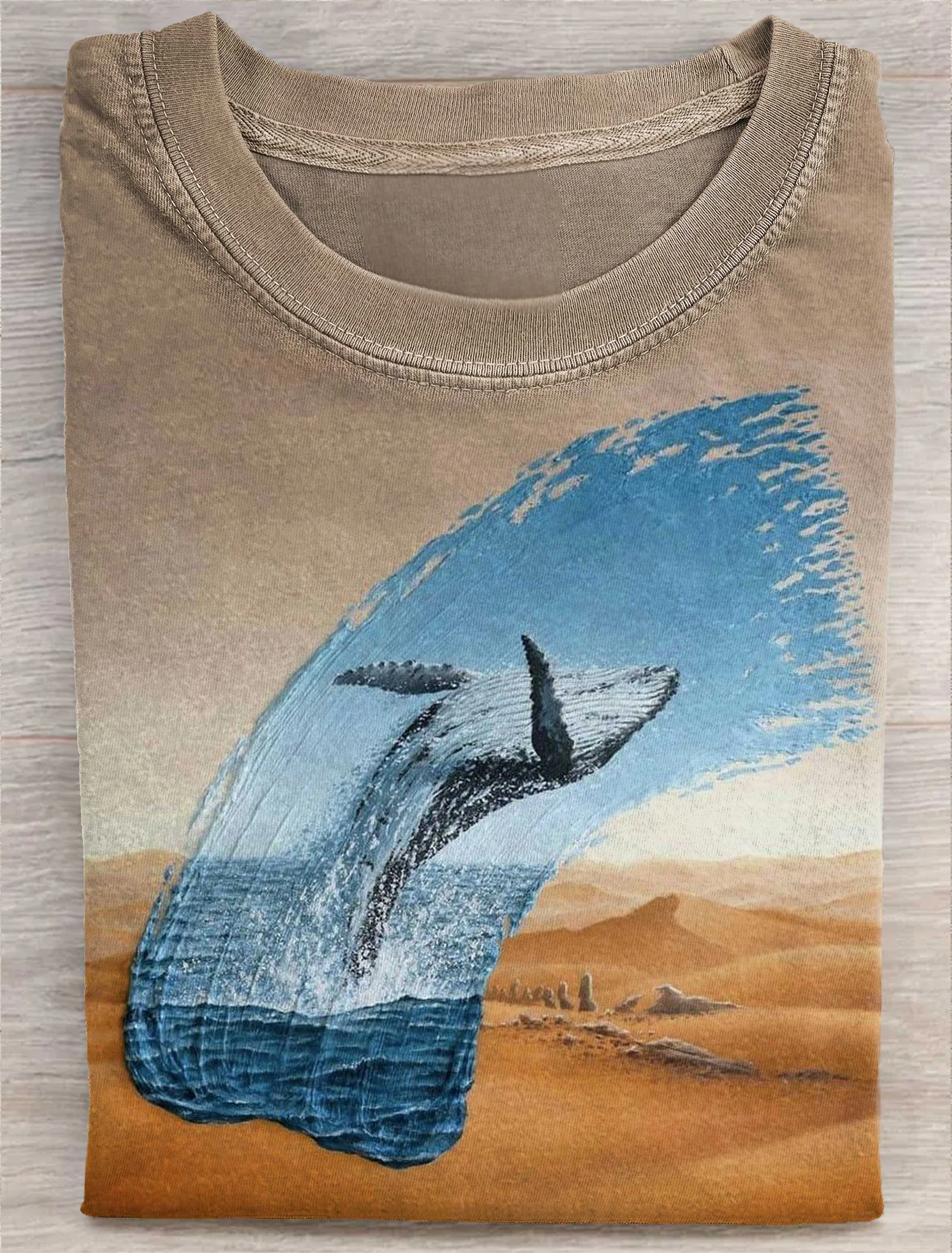 Painting Art Print Casual Short Sleeve T-shirt