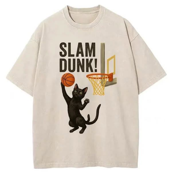 Chillteelab™ | Black Cat Is Shooting Washed T-Shirt