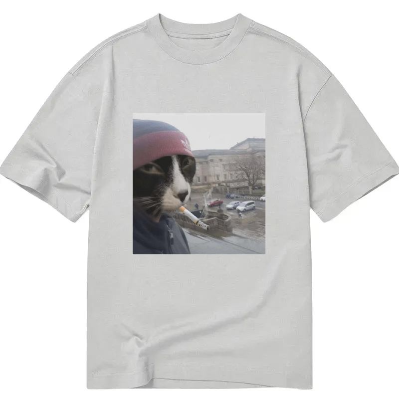 Chillteelab™ | Funny Smoking Cat Meme Classic Shirt