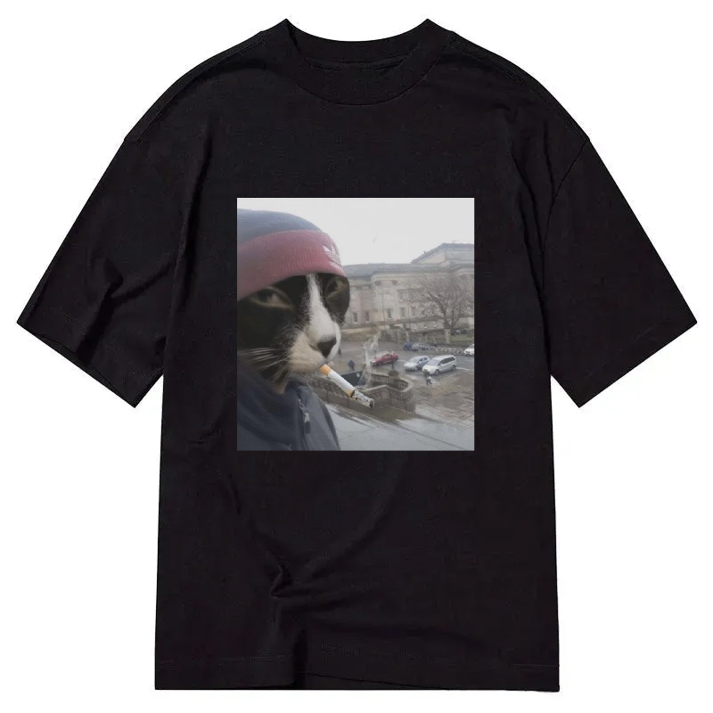Chillteelab™ | Funny Smoking Cat Meme Classic Shirt