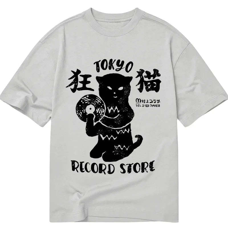 Cuddlefurry™ | Tokyo Record Store Cat CD Classic T-Shirt