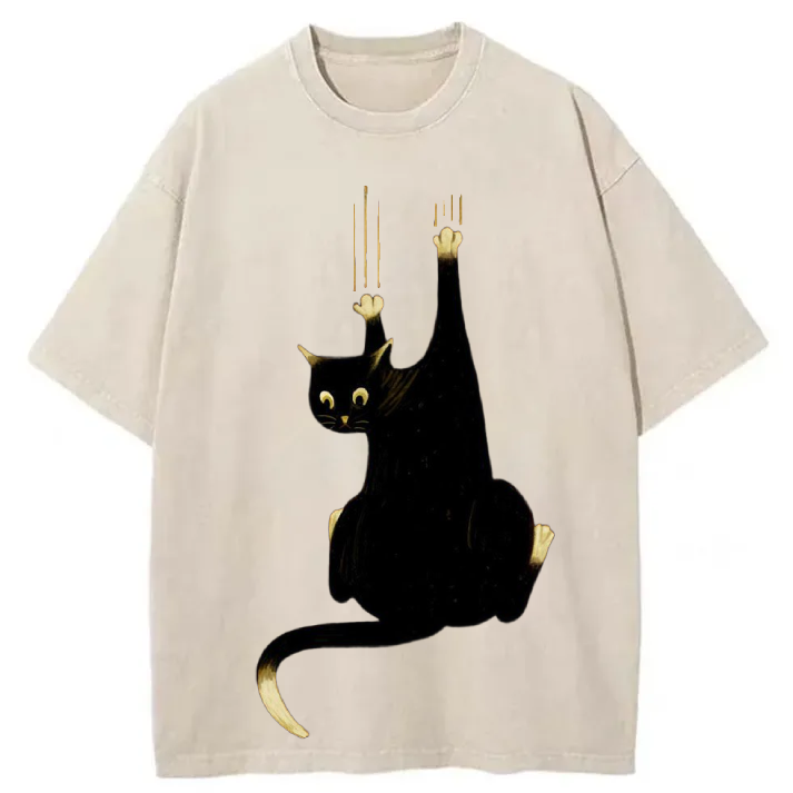 Chillteelab™ | Funny Cat Washed T-Shirt