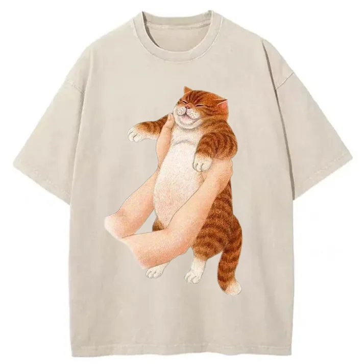 Chillteelab™ | My Lovely Baby Cat Washed T-Shirt